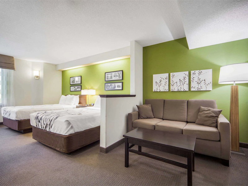 Sleep Inn u0026amp; Suites Meubles décoratifs en bois pour chambre d'hôtel